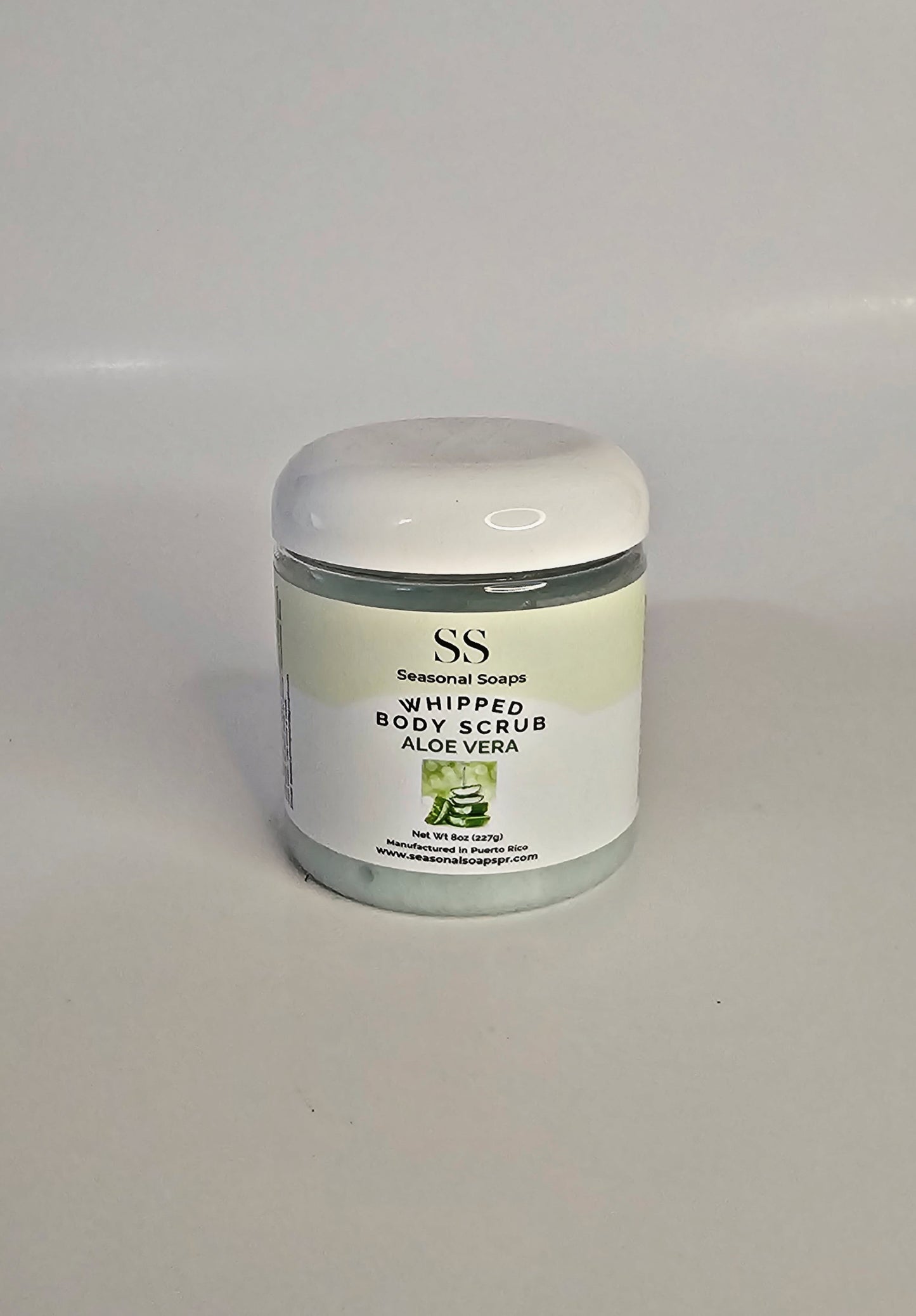 Exfoliante natural de azúcar con jabón batido: Aloe Vera