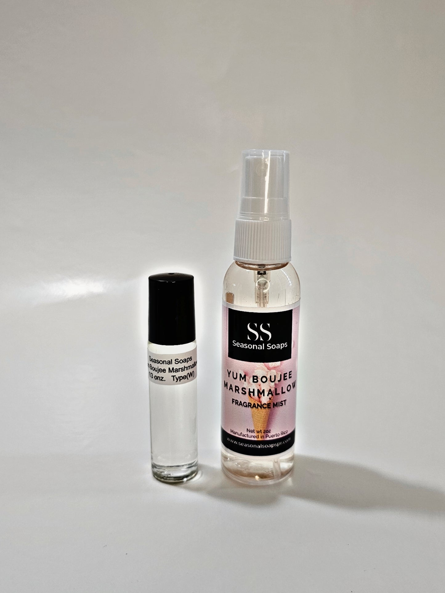 Yum Boujee Marshmallow Kit de 2pcs (perfume en aceite y body splash)