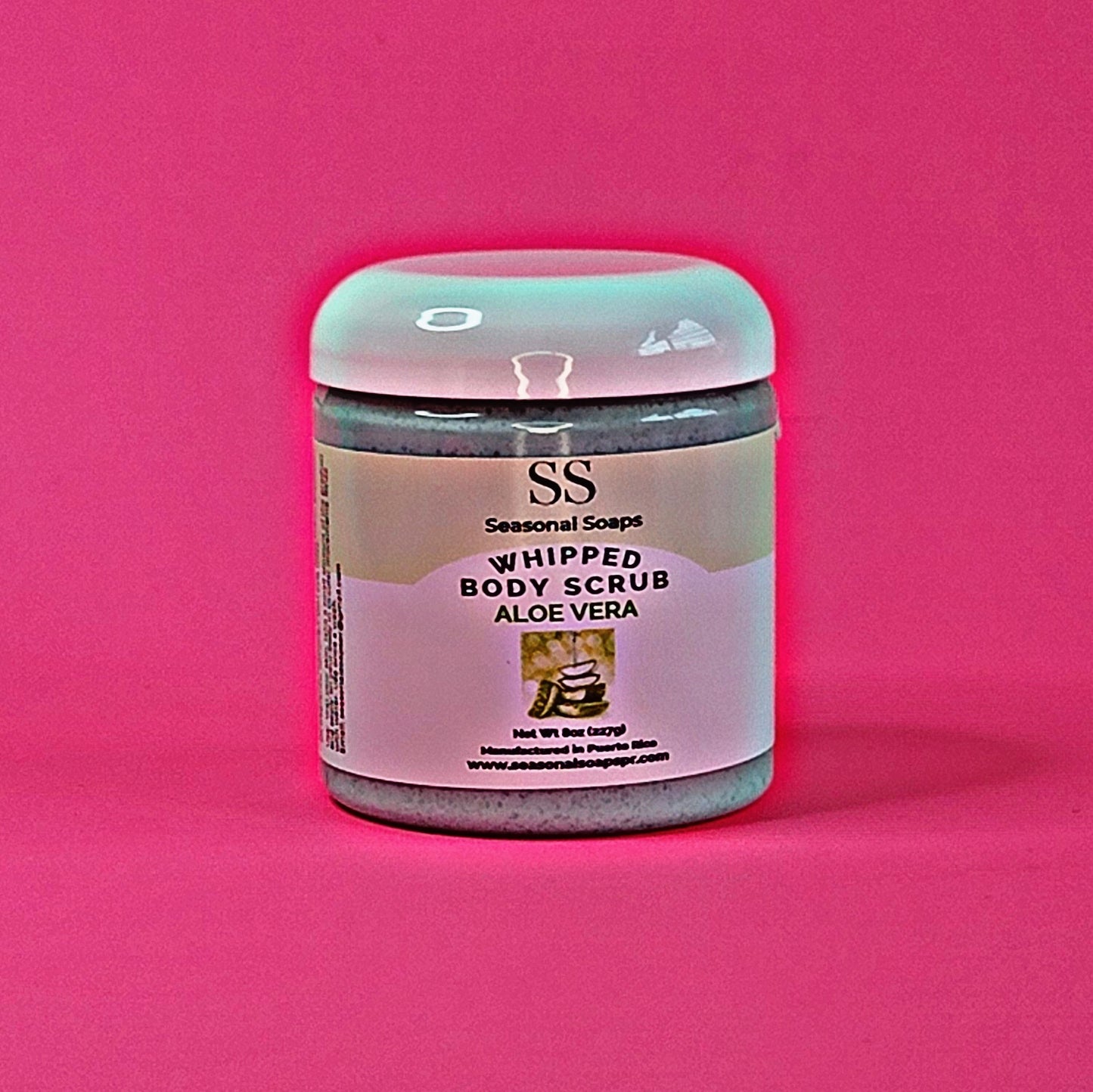 Exfoliante natural de azúcar con jabón batido: Aloe Vera