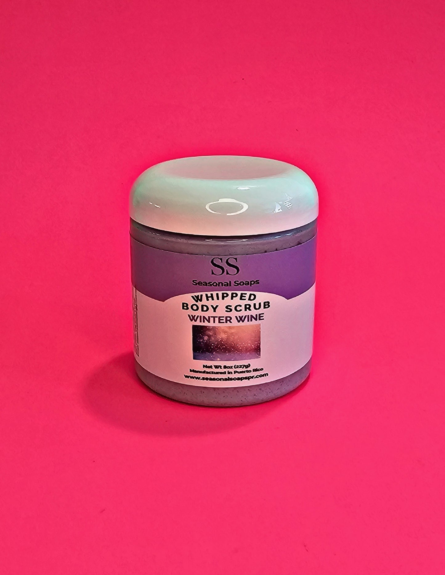 Exfoliante natural de azúcar con jabón batido: Winter Wine