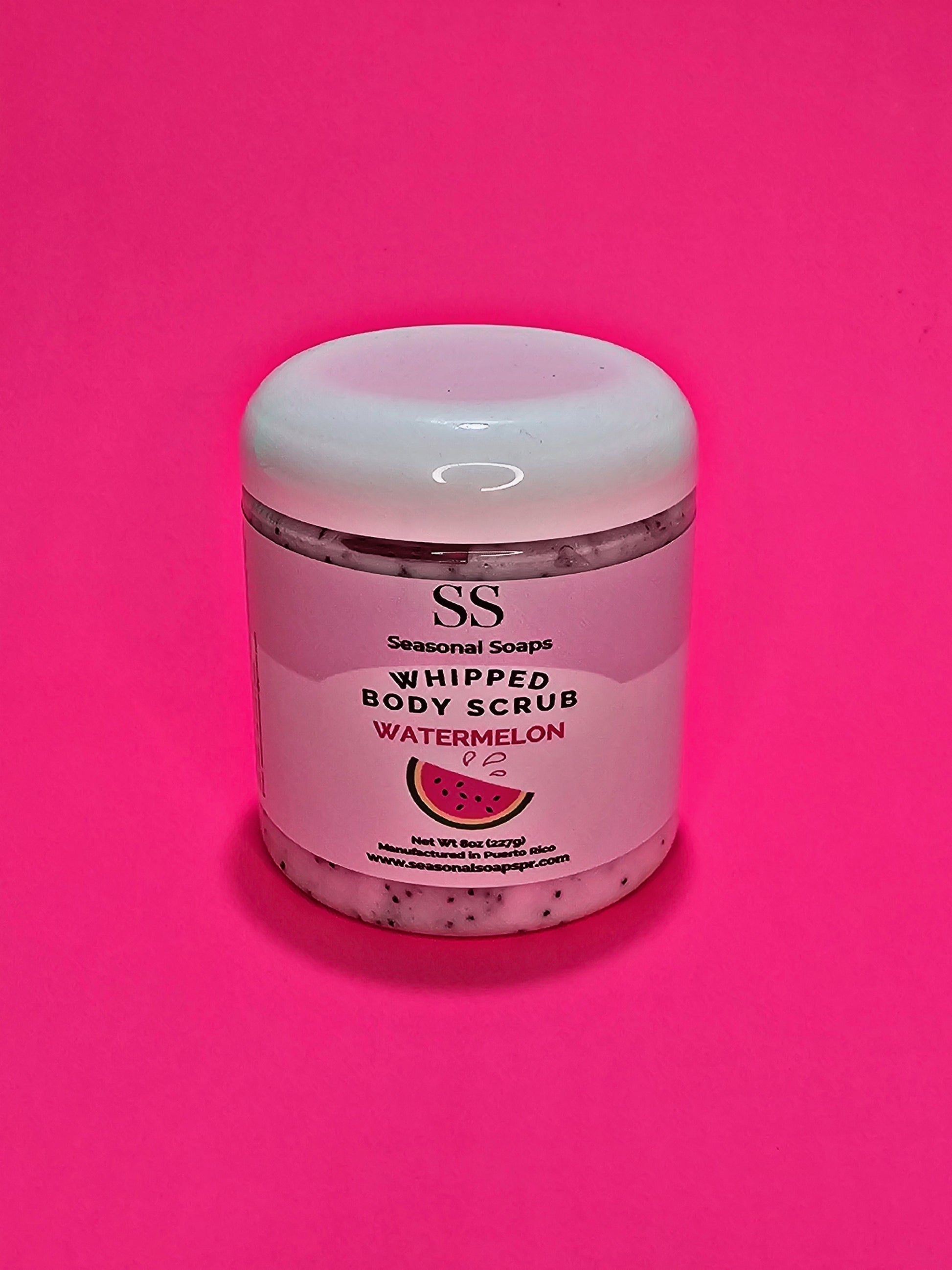 Exfoliante natural de azucar con Jabón Batido Watermelon.