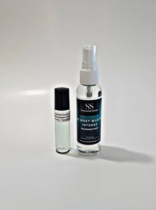 The most wanted intense for men kit 2pcs (Perfume en aceite y Fragrance Mist)