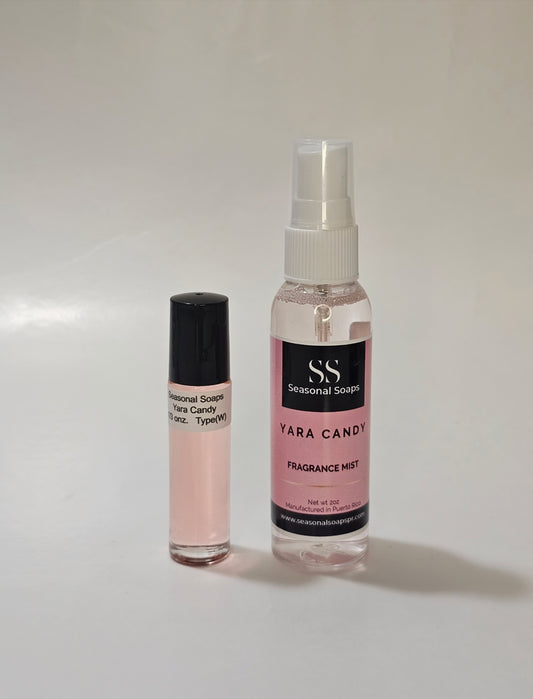 Yara Candy kit 2pcs (perfume en aceite y body splash)