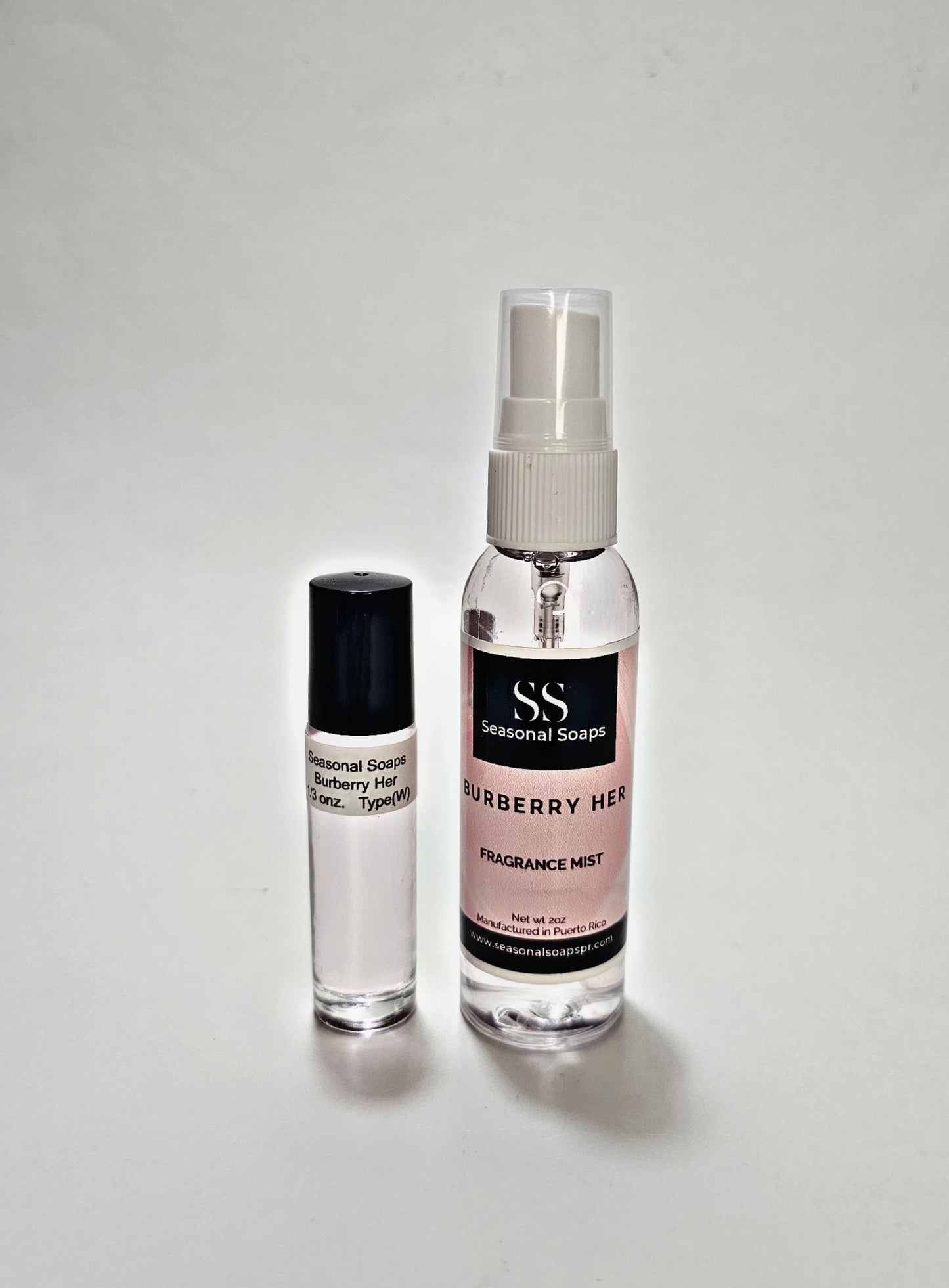 Burberry Her kit 2pc (Perfume en aceite y Fragrance Mist) w