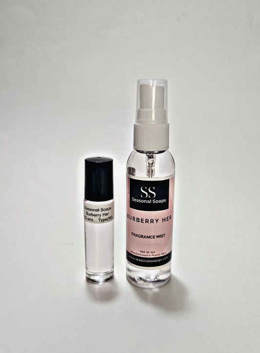 Burberry Her kit 2pc (Perfume en aceite y Fragrance Mist) w