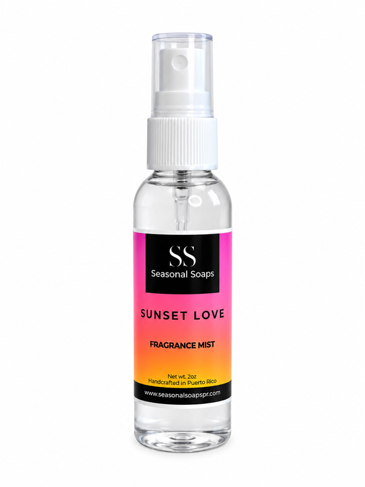 Sunset Love Fragrance Mist (feromonas)W  Exclusivo de Seasona Soaps Edición limitada de verano.