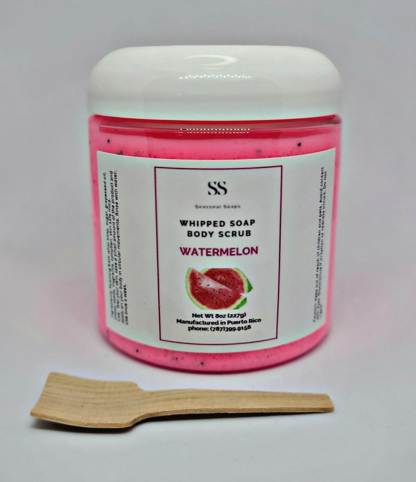 Exfoliante natural de azucar con Jabón Batido Watermelon.