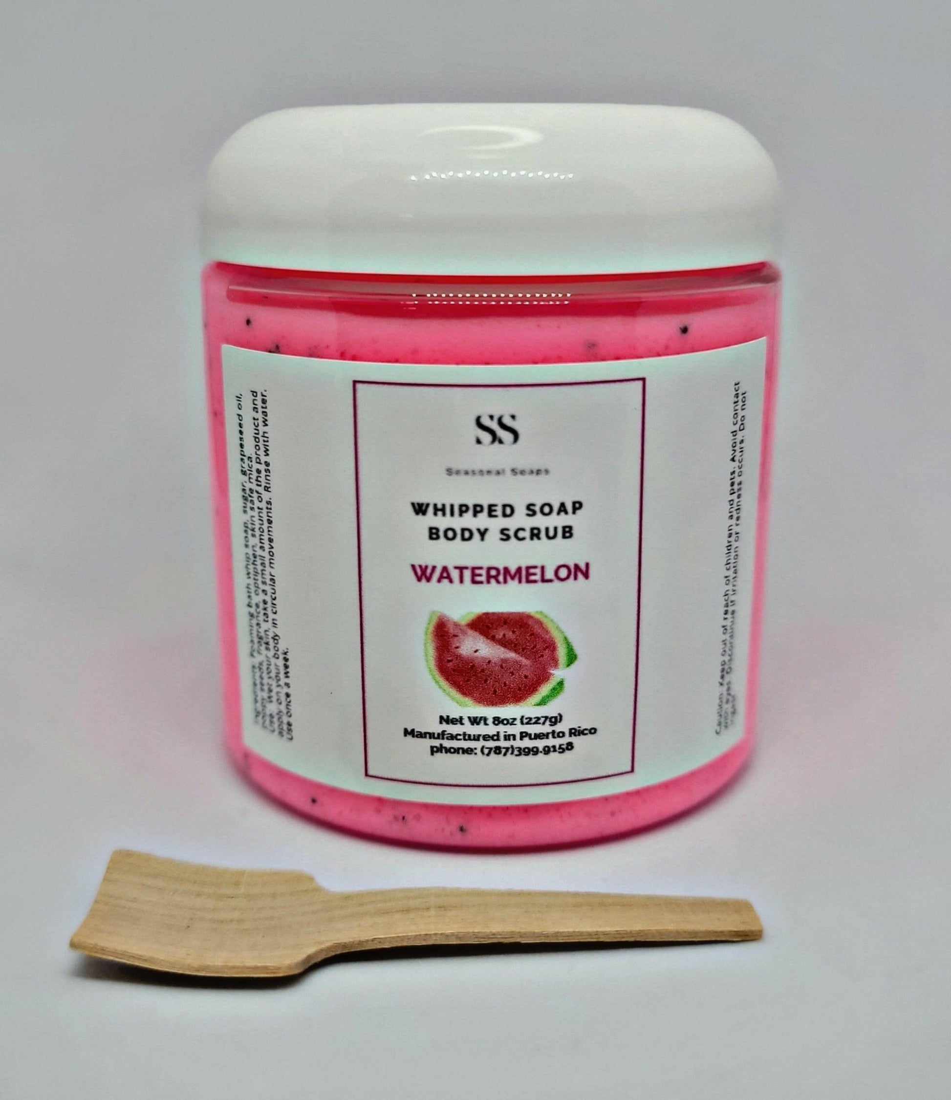 Exfoliante natural de azucar con Jabón Batido Watermelon.